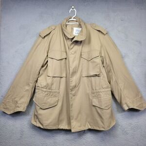 Mens Cold Weather Field Coat XL‎ Regular Khaki Lined Utility Military Tru Spec